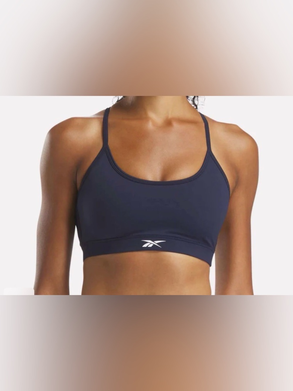 Reebok Navy Thin-Strap Sports Bra